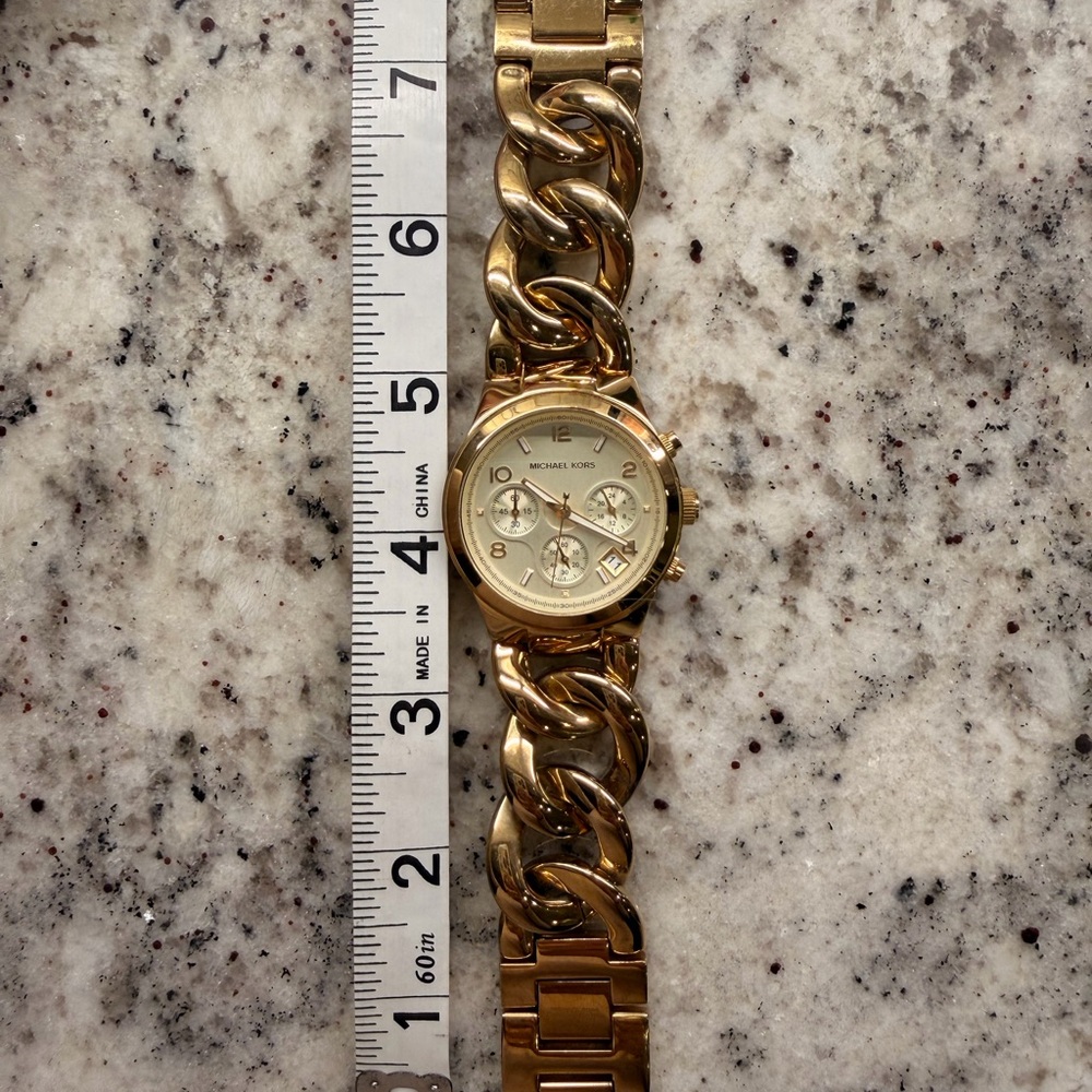 Michael Kors Gold Chain Bracelet Watch